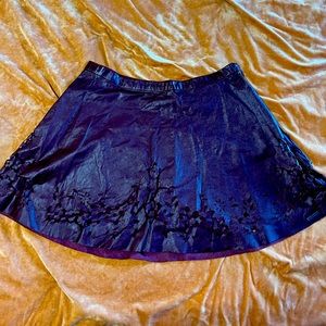 Abercrombie and Fitch faux pleather skater skirt